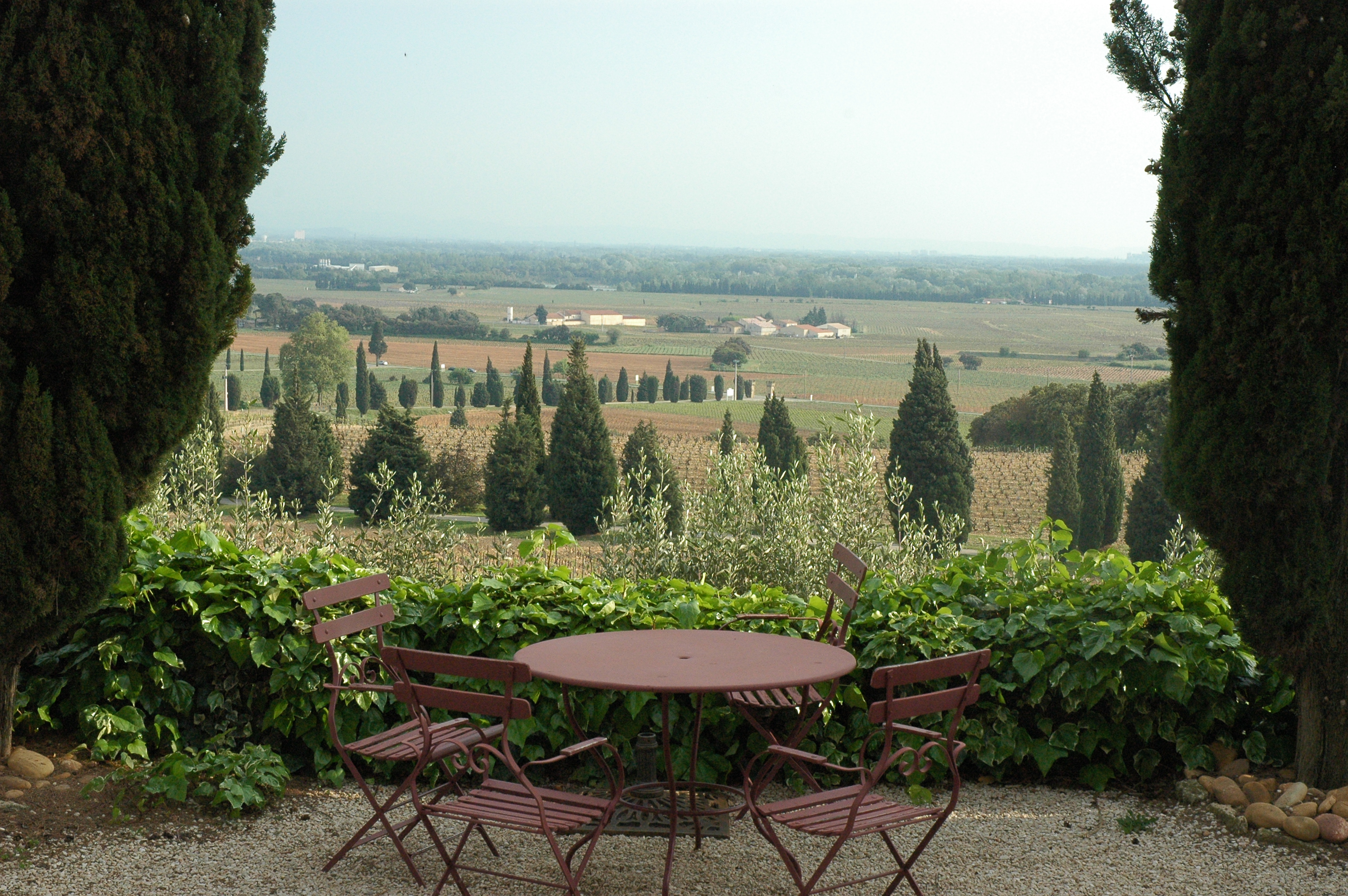 View from Chateau Fines Roches